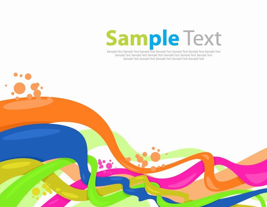 free vector Color Wave Vector Background